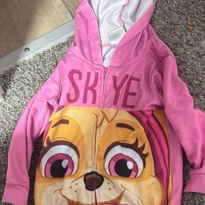Paw Patrol Pink Skye Hooded Zip-Up Sweatshirt